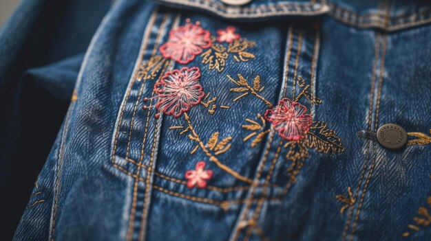 Broderie modernă pe denim